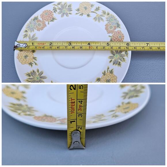 Vtg China Noritake Japan Sunny Side 9003 Floral Pattern Lot 8 piece Cups Saucer - Picture 11 of 11